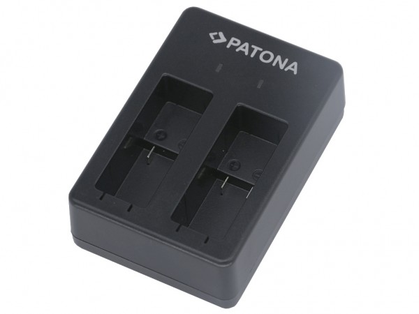 Patona Dual Schnell-Ladegerät für GoPro Hero 5 und 6 inkl. Micro-USB Kabel