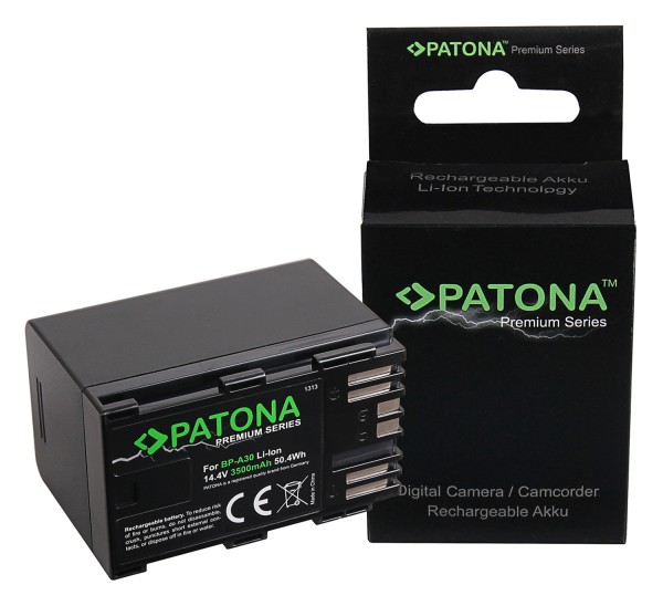 Patona Premium Akku für Canon BP-A30 EOS C200 C200B C200 PL C300 Mark II XF705 CA-CP200L