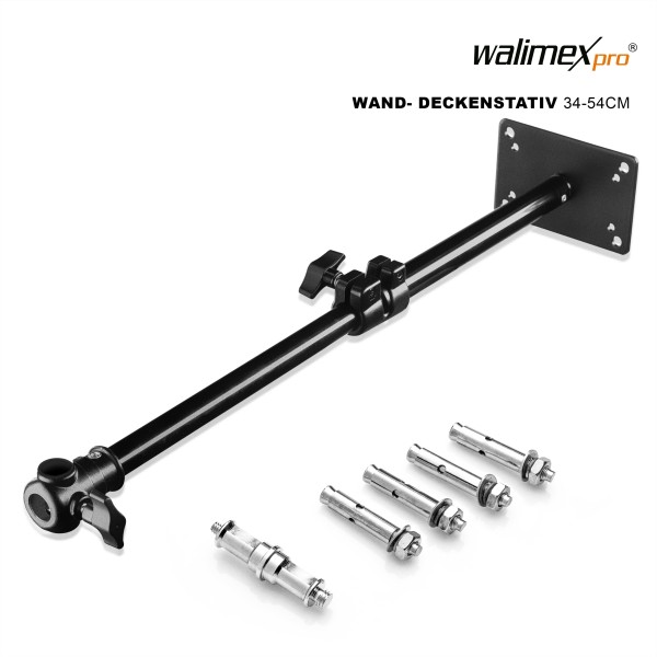 Walimex Pro Wand-/ Deckenstativ 34-54cm